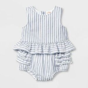 NEW WITH TAGS Cat and Jack Baby Girls Summer Matching Set Blue White Sz 18 month